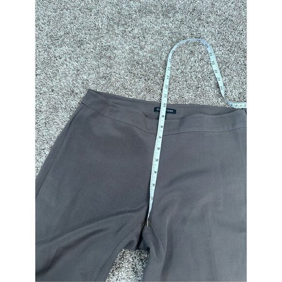 Eileen Fisher Silk Blend Slim Leg Ankle Pants Gray Women’s Size 4 Small - Picture 6 of 11